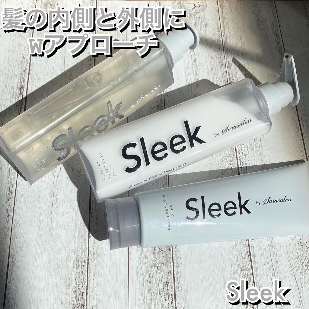 内側・外側ダブルでヘアケア👩🏻

スリークbyサラサロン

【バランスエフェクトシャンプー】
【バランスエフェクトトリートメント】
【バランスエフェクトマスク 】

各1760円

　パサつき、うねり髪へのシャンプー・トリートメント・ヘ