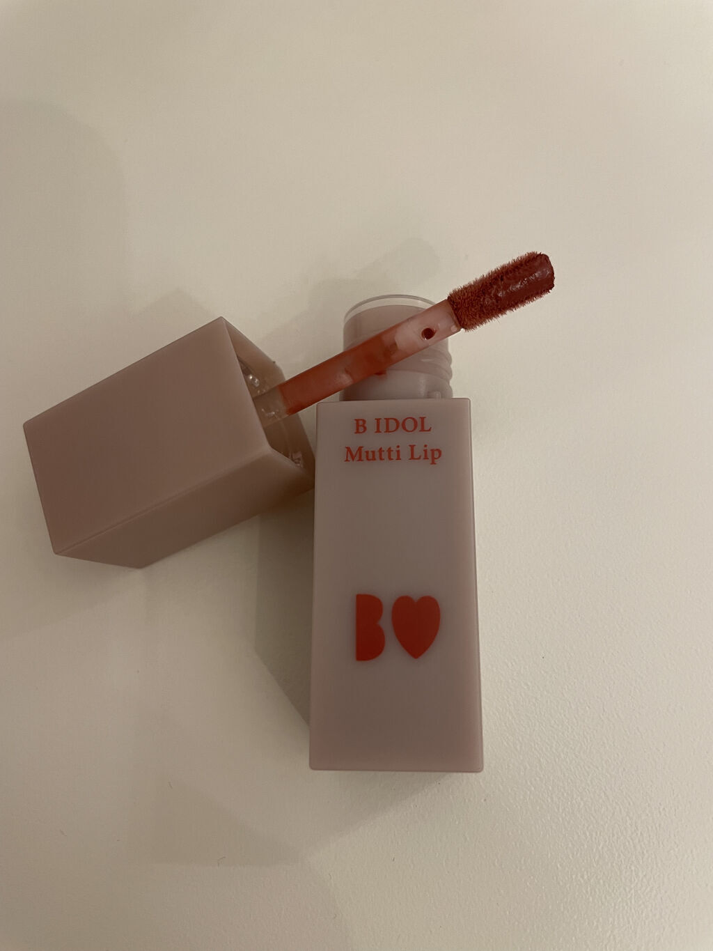 むっちリップ 02ふいうちレッド/b idol/口紅を使ったクチコミ（2枚目）
