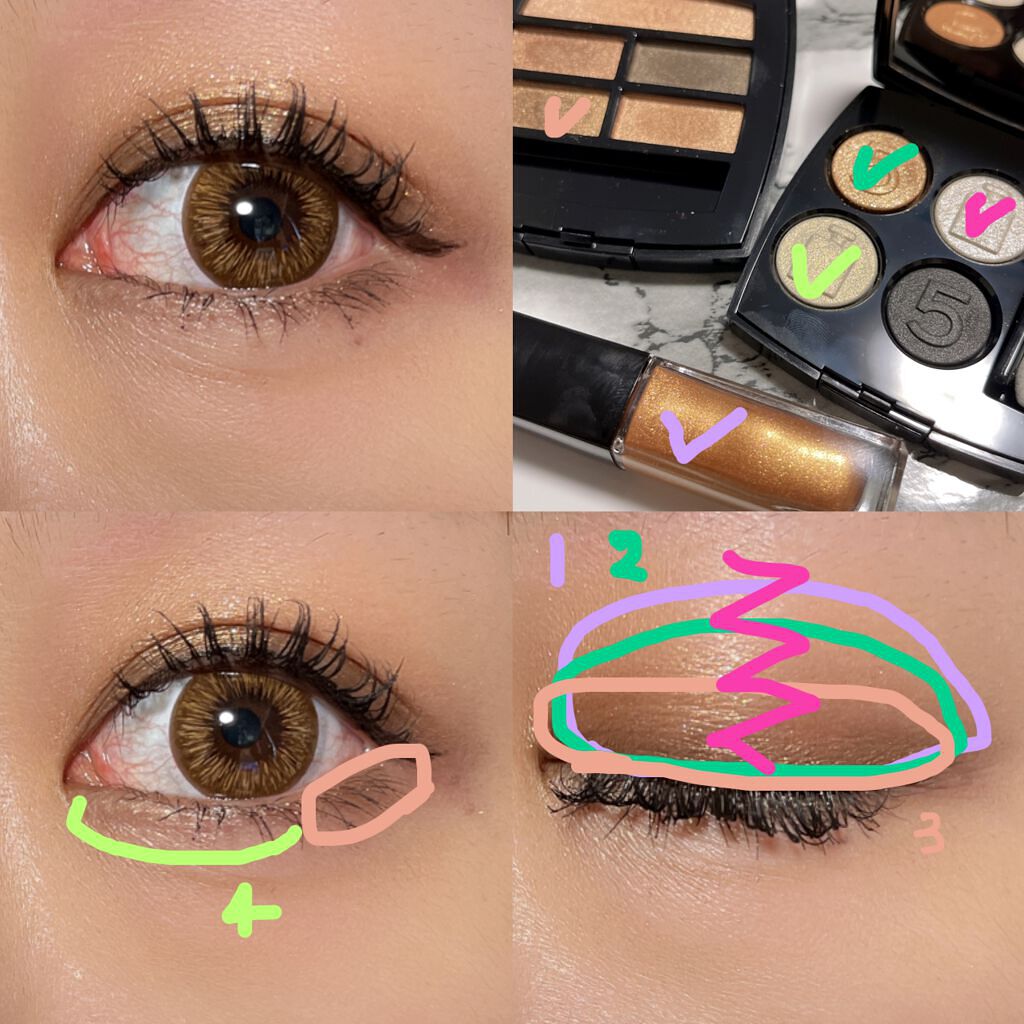 レ キャトル オンブル/CHANEL/アイシャドウパレットを使ったクチコミ（3枚目）