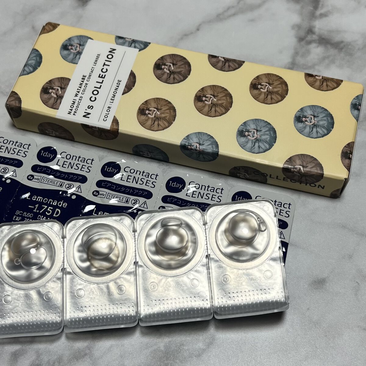 N’s COLLECTION 1day レモネード/N’s COLLECTION/ワンデー（１DAY）カラコンを使ったクチコミ（2枚目）