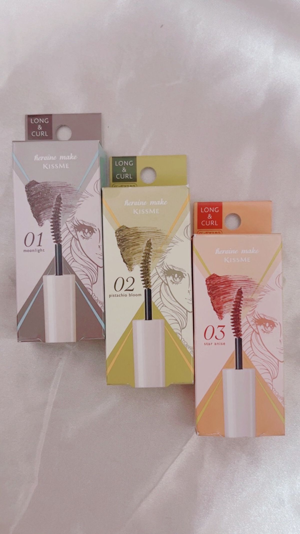 ロング＆カールマスカラ アドバンストフィルムC 01 ムーンライト/ヒロインメイク/マスカラを使ったクチコミ（1枚目）