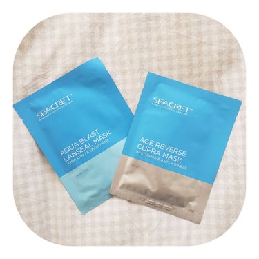 
❁﻿SEACRET
       AQUA BLAST LANSEAL MASK
       AGE REVERSE CUPRA MASK

市販では買えないマスクです。

母がエステの仕事をしてい