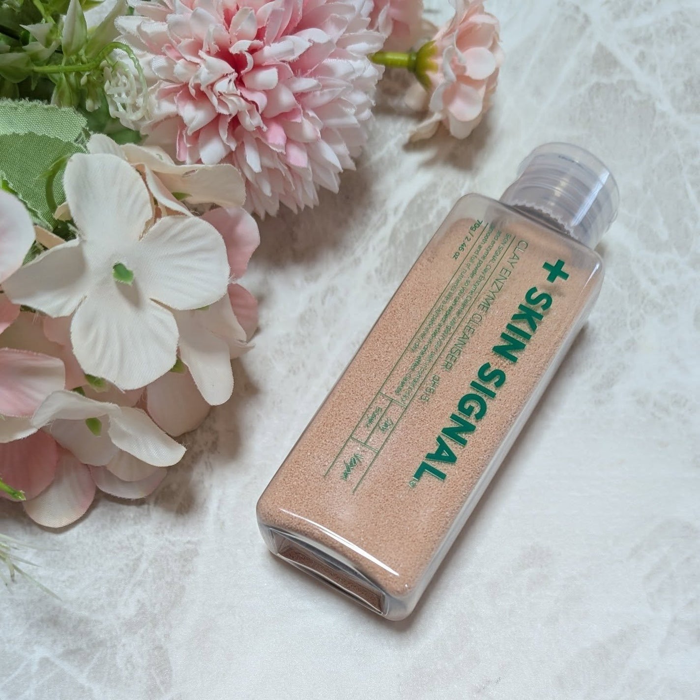 ピンククレイ酵素クレンザー/SKIN SIGNAL/洗顔パウダーを使ったクチコミ(2枚目)