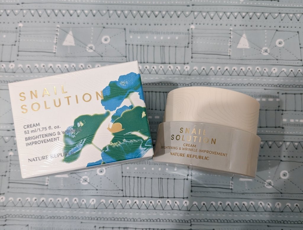 スネイルソリューションクリーム/ネイチャーリパブリック/フェイスクリームを使ったクチコミ(1枚目)