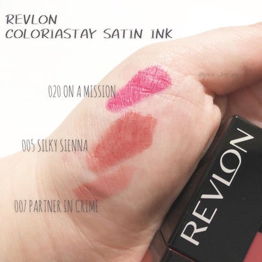 カラーステイ サテン インク 020 オン ア ミッション/REVLON/口紅を使ったクチコミ（2枚目）