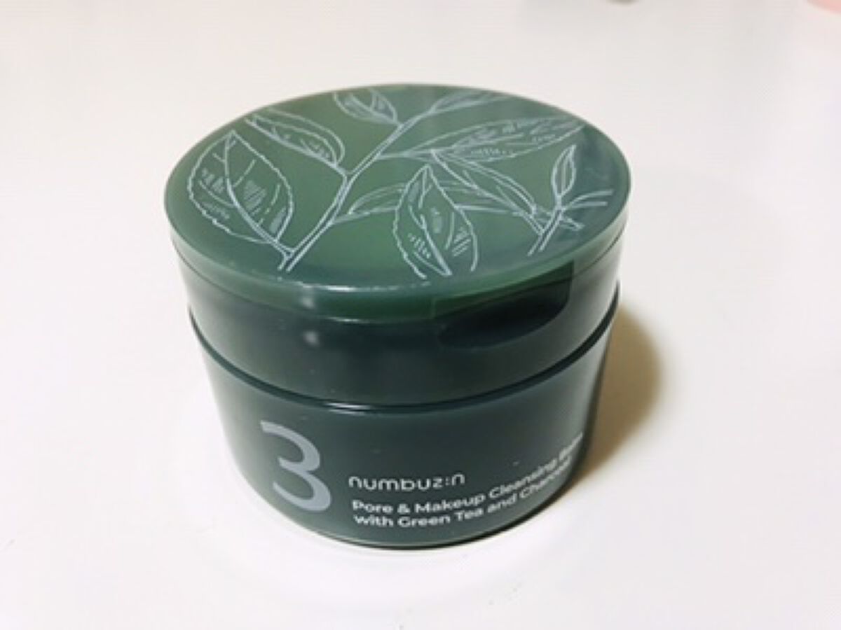 3番 緑茶炭毛穴パッククレンジングバーム/numbuzin/クレンジングバームを使ったクチコミ（1枚目）