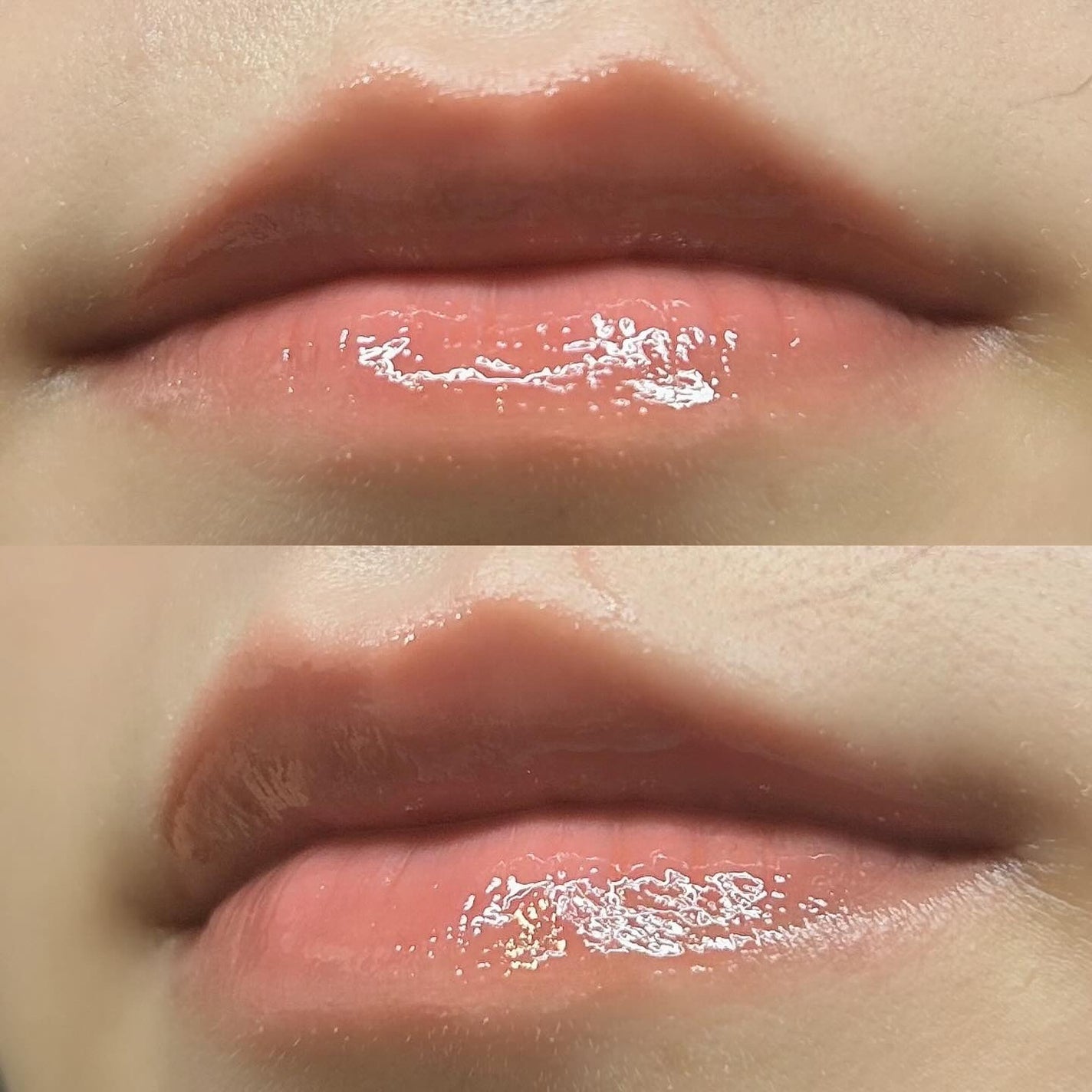 ジューシーパンピンググロス/INTO U/リップグロスを使ったクチコミ(5枚目)