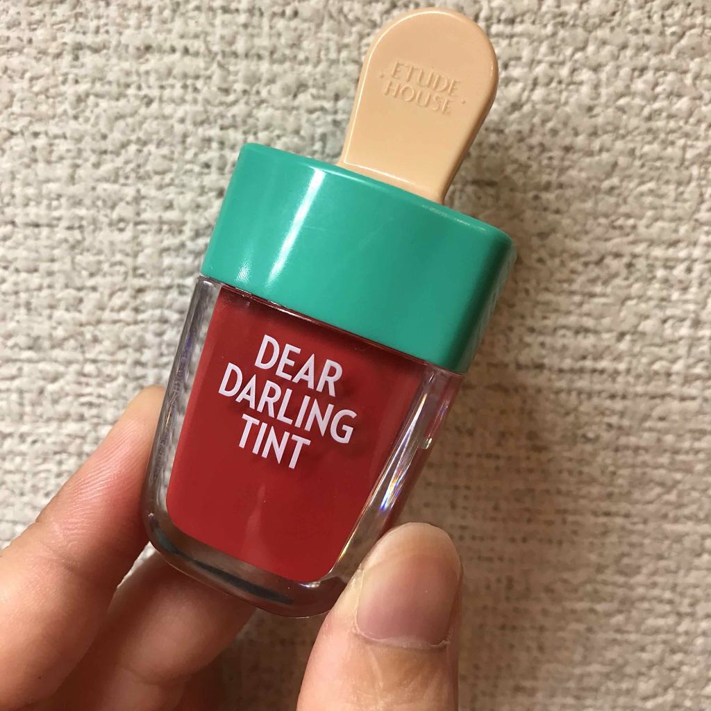 ディアダーリン ウォータージェルティント (アイスティント)/ETUDE/口紅を使ったクチコミ(1枚目)