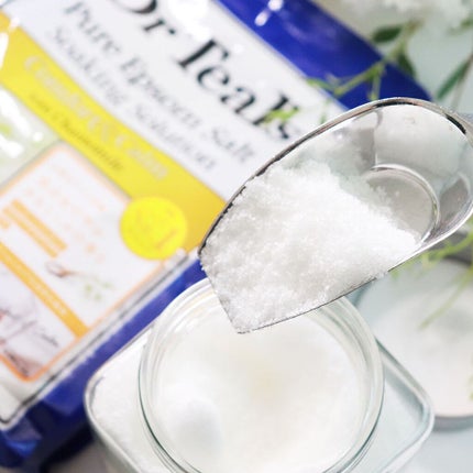 フレグランスエプソムソルト カモミール/ティールズ/バスグッズを使ったクチコミ(2枚目)