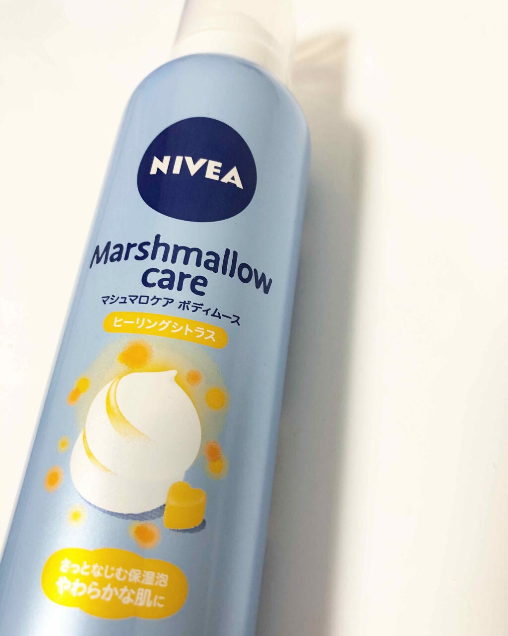 ▽___fk▽気軽に投稿 on LIPS 「ニベアマシュマロケアボディムースC¥800泡で出てきてくれて、..」(1枚目)