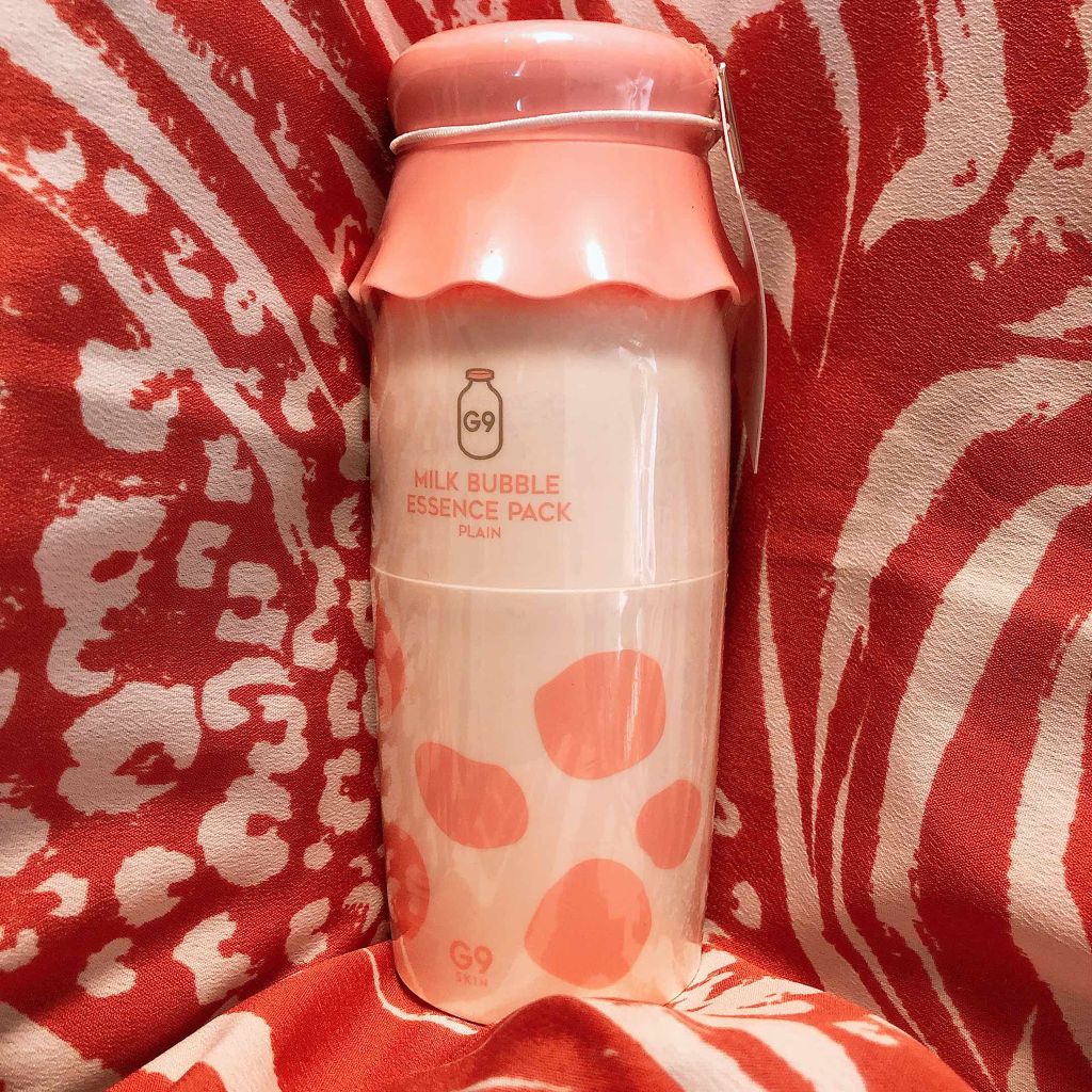 MILK BUBBLE ESSENCE PACK ＃PLAIN/G9SKIN/美容液を使ったクチコミ（2枚目）