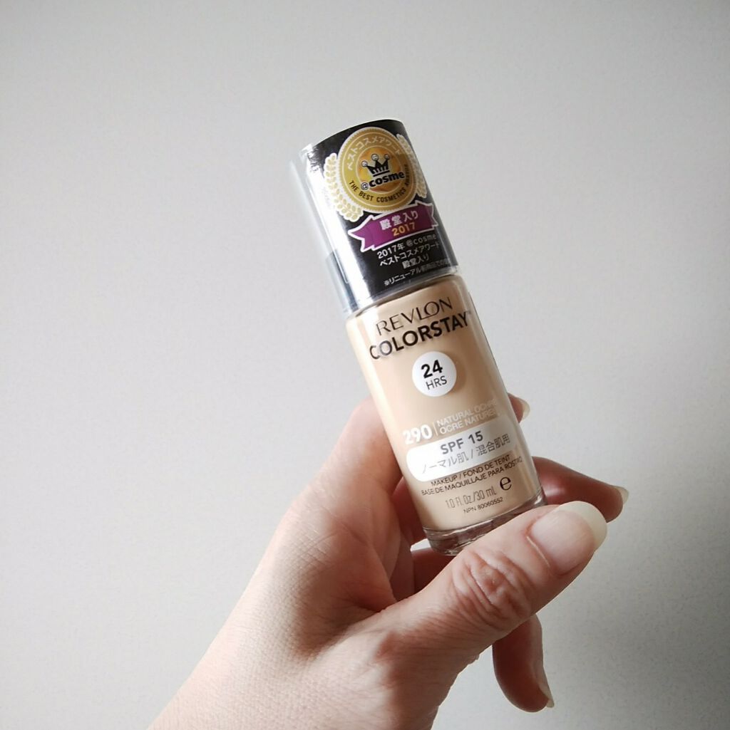 カラーステイ メイクアップ N 290 ナチュラルオークル/REVLON/リキッドファンデーションを使ったクチコミ（1枚目）