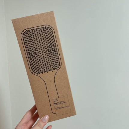 ブナ材頭皮ケアブラシ/無印良品/ヘアブラシを使ったクチコミ(1枚目)