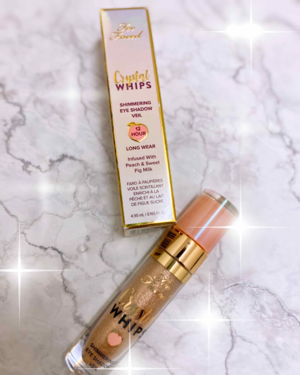 クリスタルホイップス ロングウェアリング シマ—リング アイシャドウ/Too Faced/リキッドアイシャドウを使ったクチコミ(1枚目)