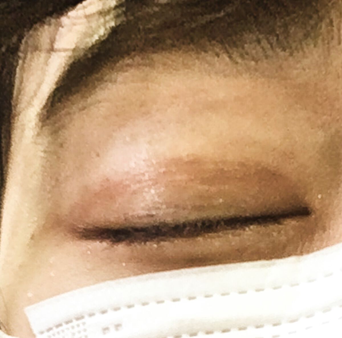 MFL リキッドアイライナー ピンクブラウン/DAISO/リキッドアイライナーを使ったクチコミ（2枚目）