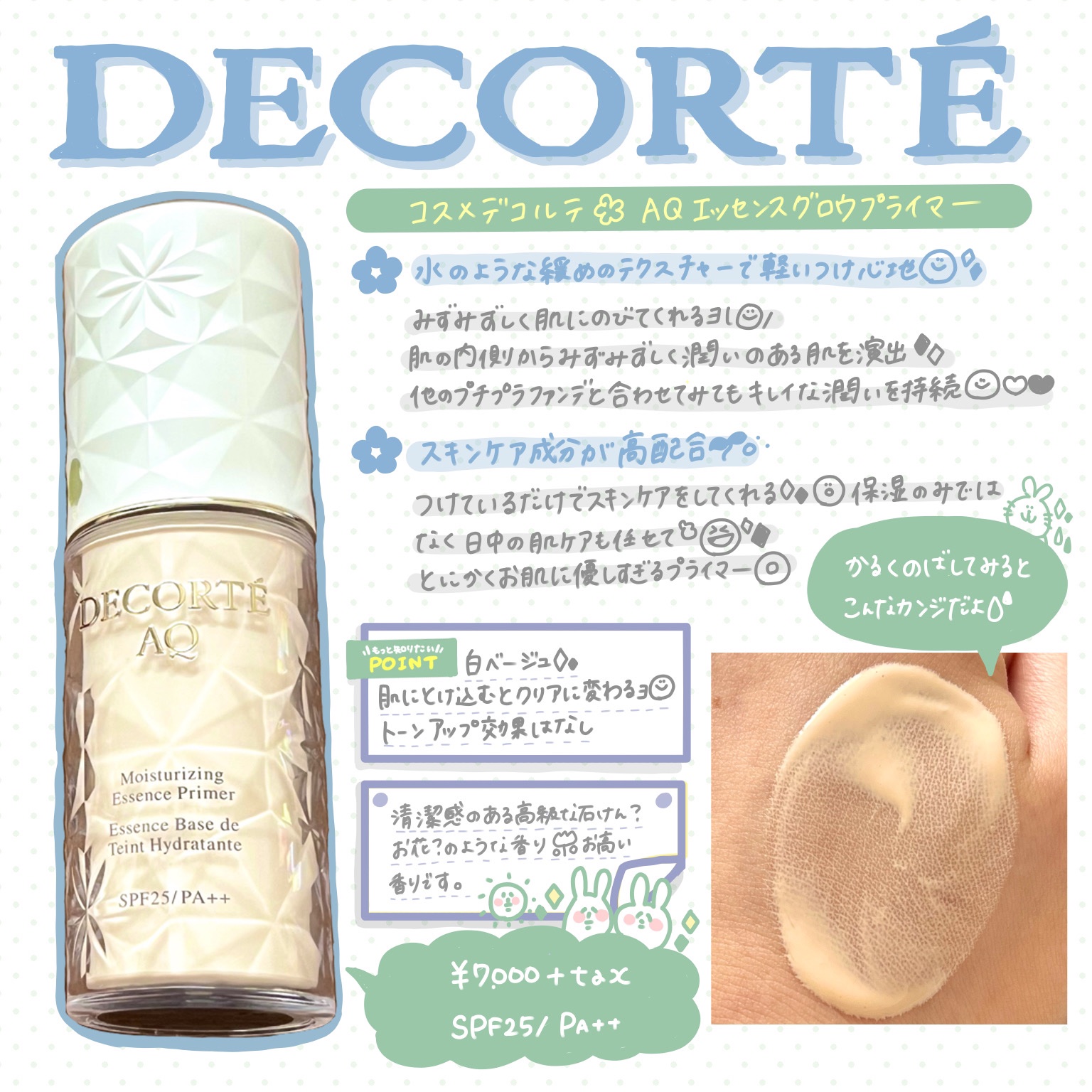 AQ エッセンス グロウ プライマー/DECORTÉ/化粧下地を使ったクチコミ（1枚目）