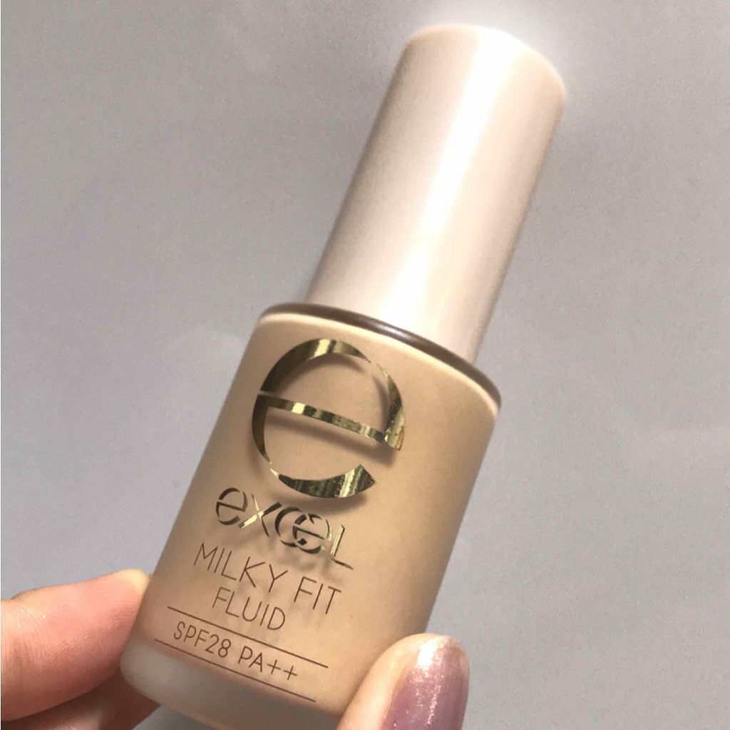 ミルキィフィットフルイド/excel/リキッドファンデーションを使ったクチコミ（1枚目）