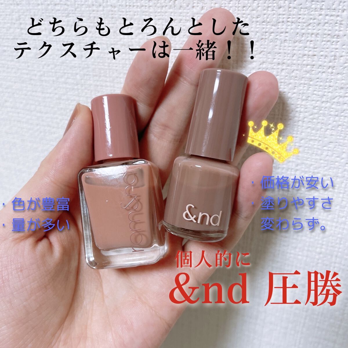 アンドバイロムアンド　グラッシードロップネイル/&nd by rom&nd/マニキュアを使ったクチコミ（2枚目）