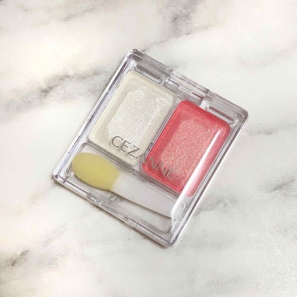 ツーカラー アイシャドウ ラメシリーズ/CEZANNE/アイシャドウパレットを使ったクチコミ(1枚目)