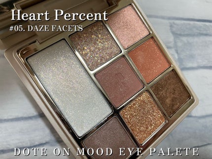 ドットオンムードアイパレット/Heart Percent/アイシャドウパレットを使ったクチコミ(2枚目)