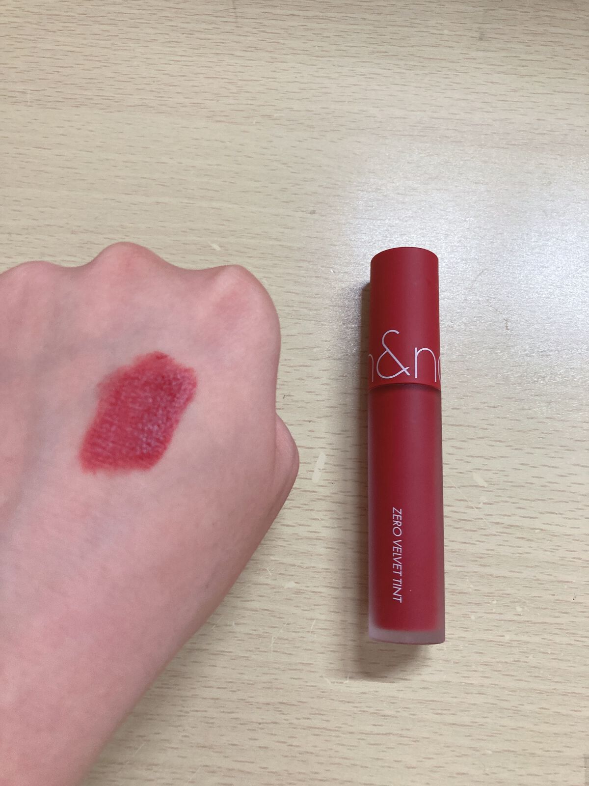 ゼロベルベットティント/rom&nd/リップティントを使ったクチコミ(2枚目)