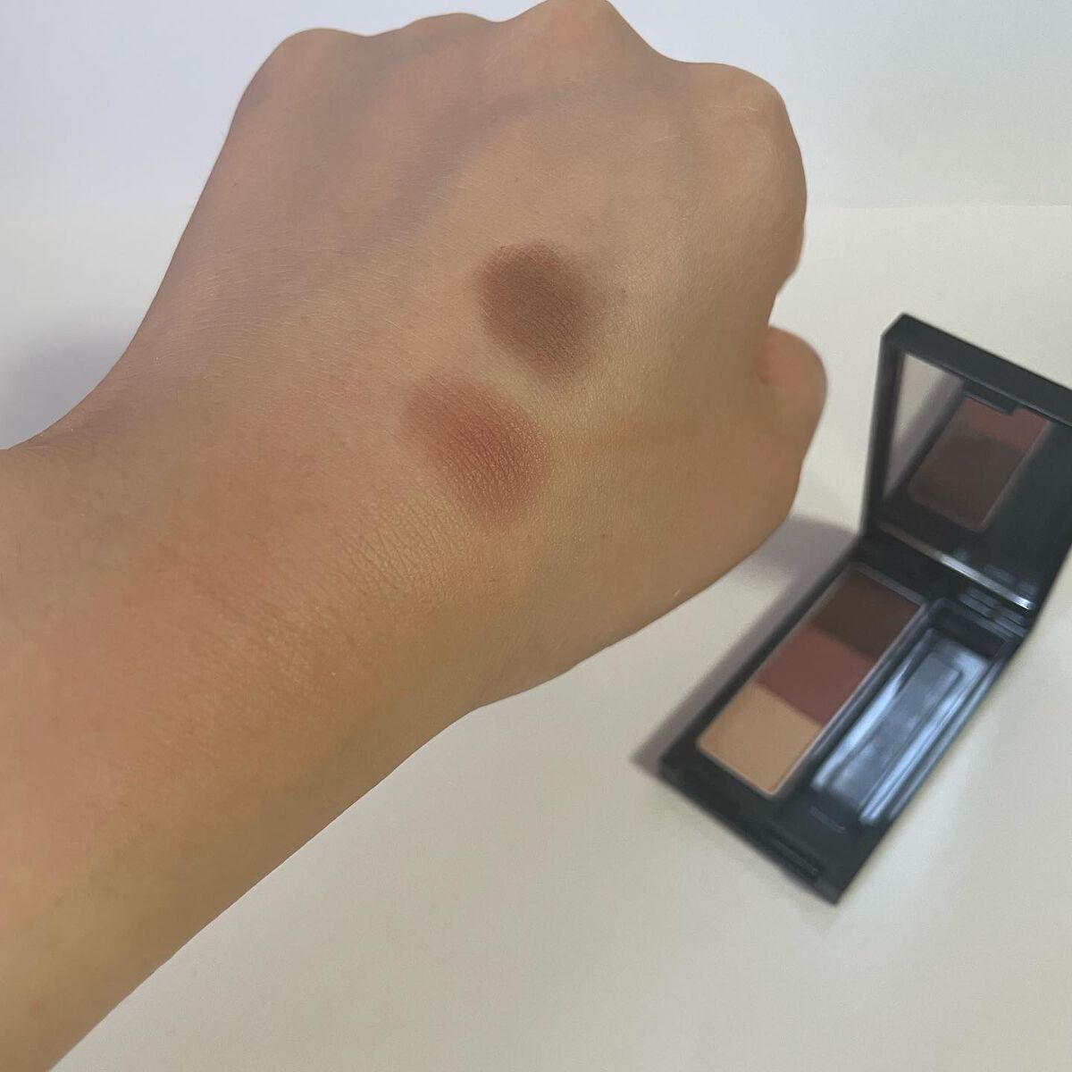 ケイト デザイニングアイブロウ3D EX-8 ブラウンピンク系(本体)/KATE/パウダーアイブロウを使ったクチコミ（3枚目）