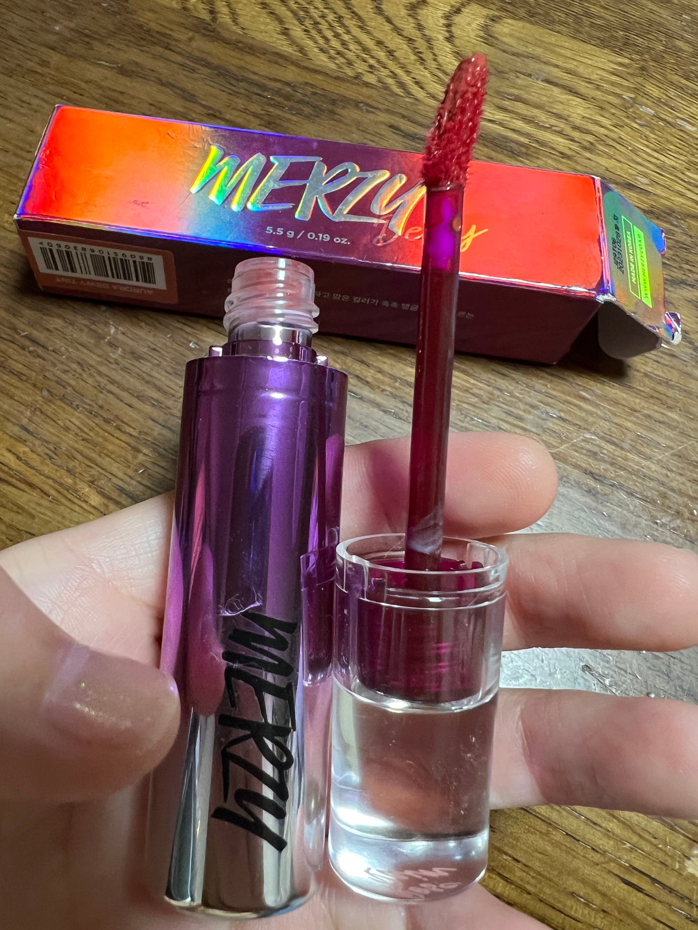 オーロラ デュイ ティント/MERZY/リップティントを使ったクチコミ(2枚目)