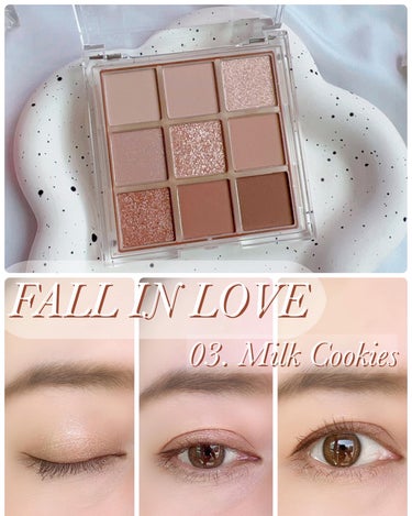 KEYBO FALL IN LOVE SHADOW PALETTE/keybo/アイシャドウパレットを使ったクチコミ（2枚目）