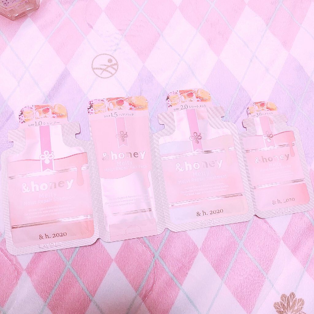 &honey Melty モイストリペア シャンプー1.0／モイストリペア ヘアトリートメント2.0/&honey/市販シャンプーを使ったクチコミ（2枚目）
