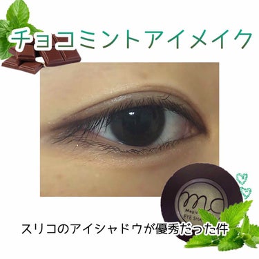 🌿チョコミントアイメイク🍫

チョコミン党のみなさんに朗報です
スリコの緑？水色？のアイシャドウが発色よくてあんまり粉飛びしないことに気づいてしまいました🧚‍♂️

このアイシャドウ、夏にAtRのライブ