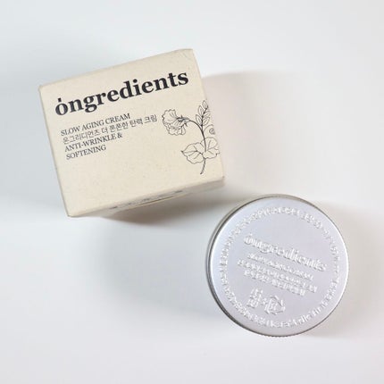 Slow Aging Cream /Ongredients/フェイスクリームを使ったクチコミ(2枚目)