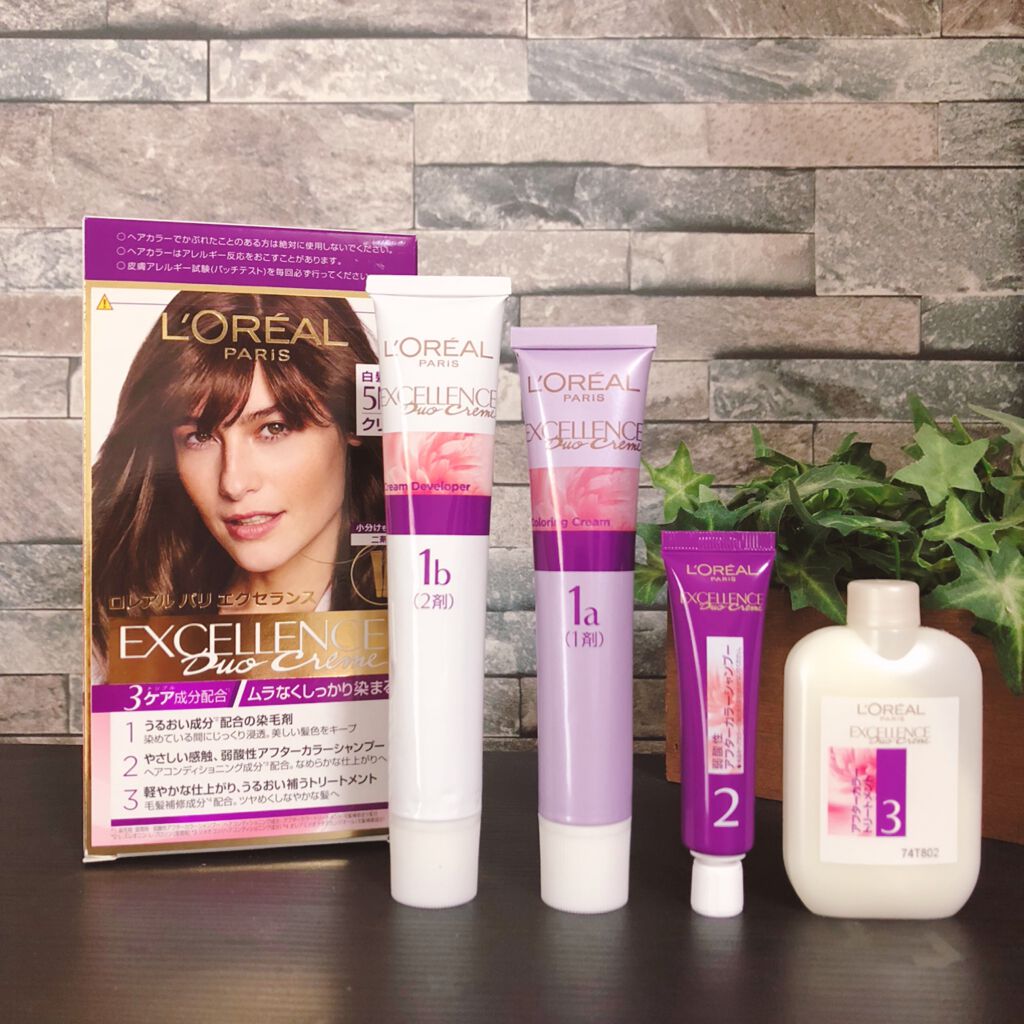 エクセランス ヘアカラー/ロレアル パリ/ヘアカラーを使ったクチコミ(1枚目)