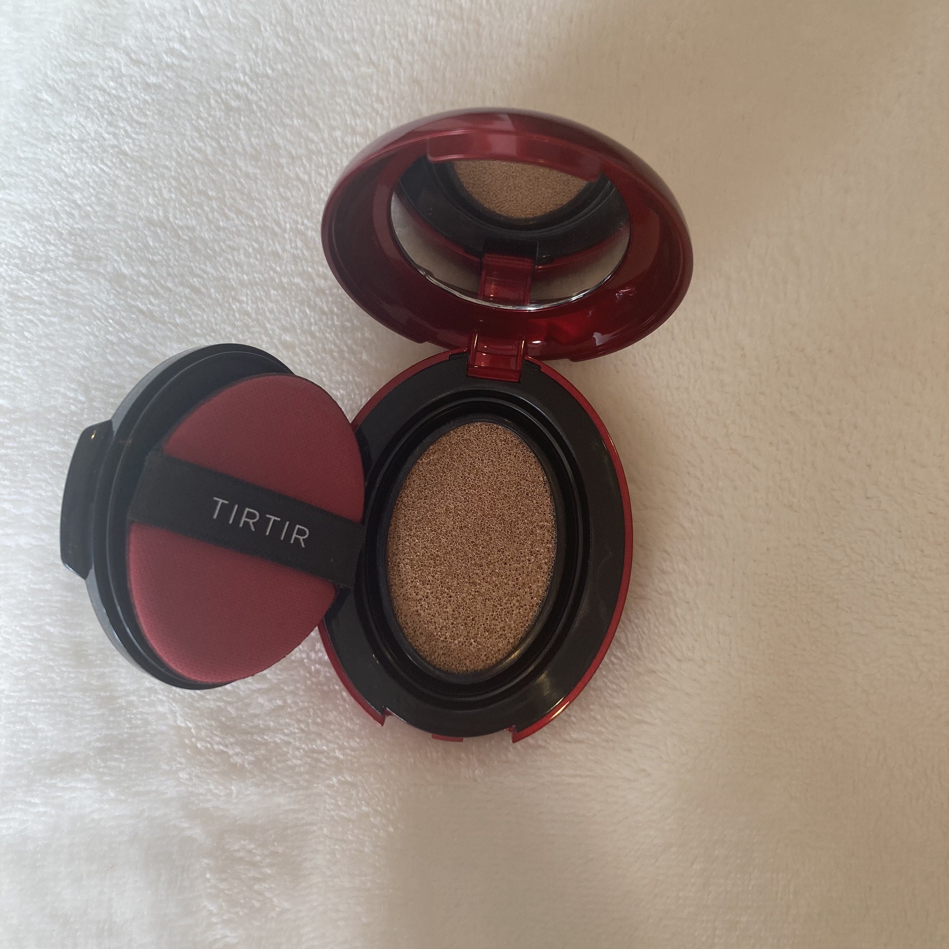 マスク フィット レッド クッション 21N アイボリー ミニ/TIRTIR(ティルティル)/クッションファンデーションを使ったクチコミ（2枚目）