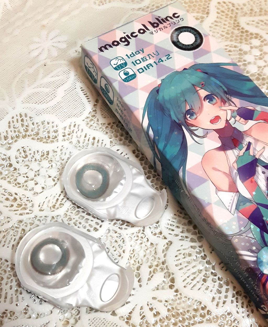 初音ミク×カラコン マジカルプリンク/cosme play/カラーコンタクトレンズを使ったクチコミ(4枚目)