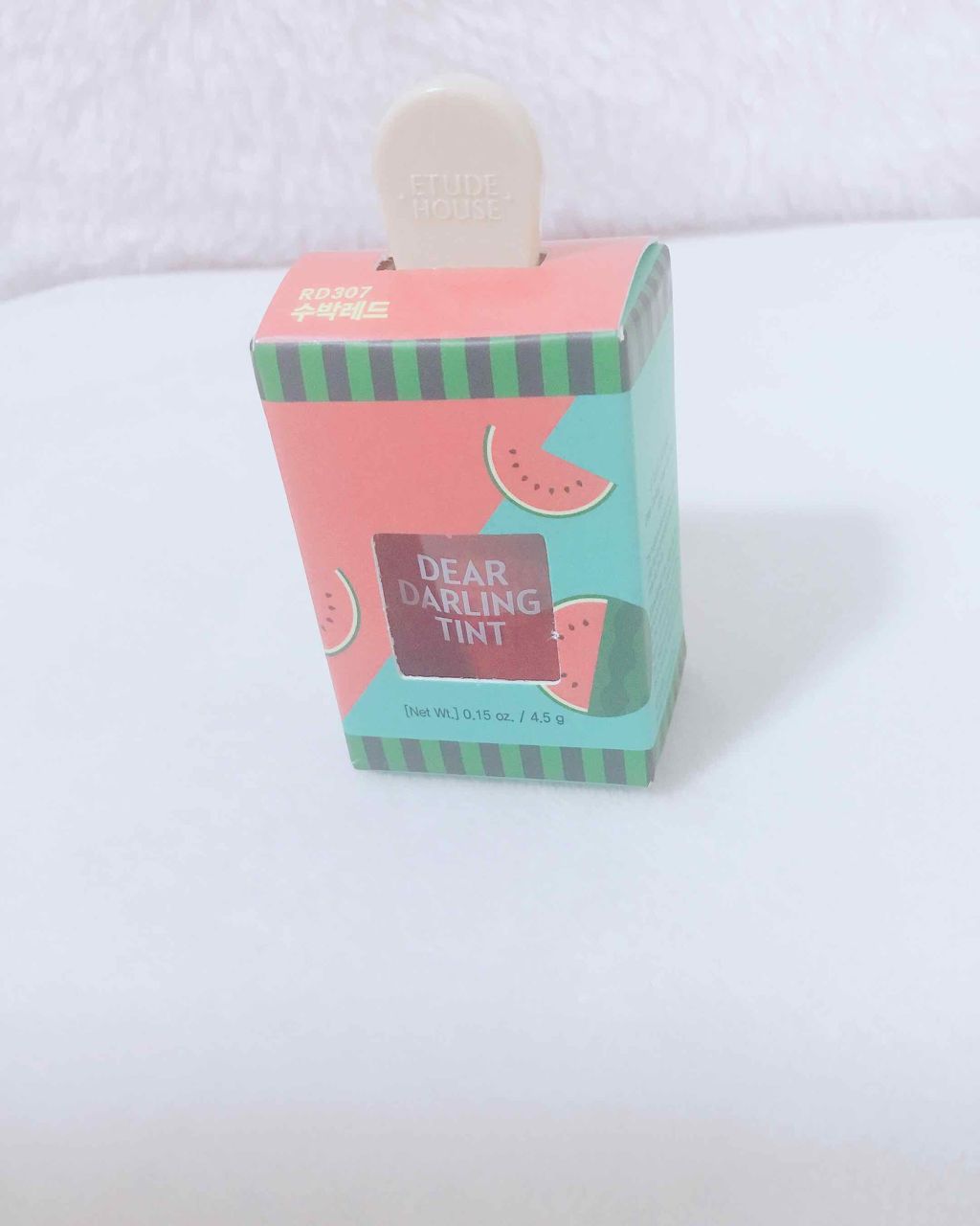 ディアダーリン ウォータージェルティント （アイスティント）/ETUDE/口紅を使ったクチコミ（2枚目）