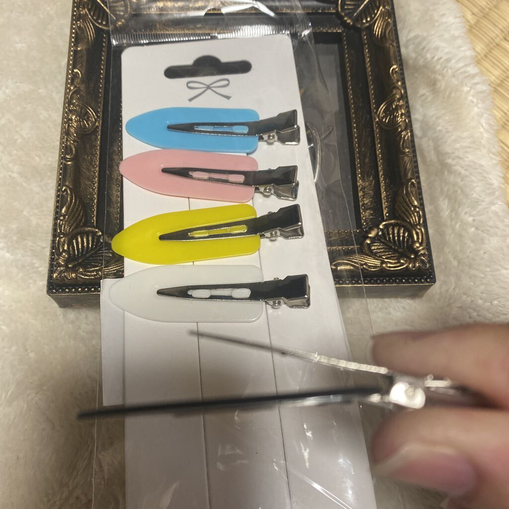 跡が付かない前髪クリップ/マペペ/ヘアアクセサリーを使ったクチコミ（2枚目）