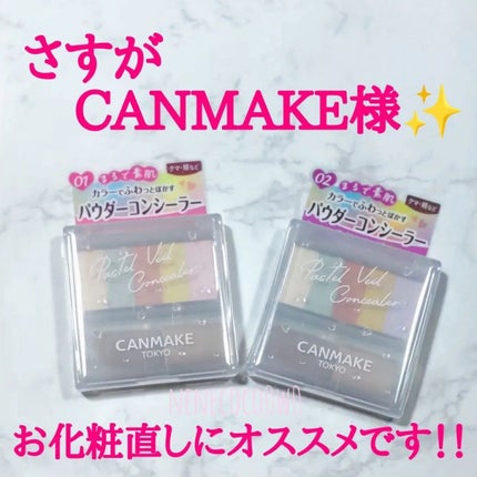 パステルヴェールコンシーラー/キャンメイク/パレットコンシーラーを使ったクチコミ(1枚目)