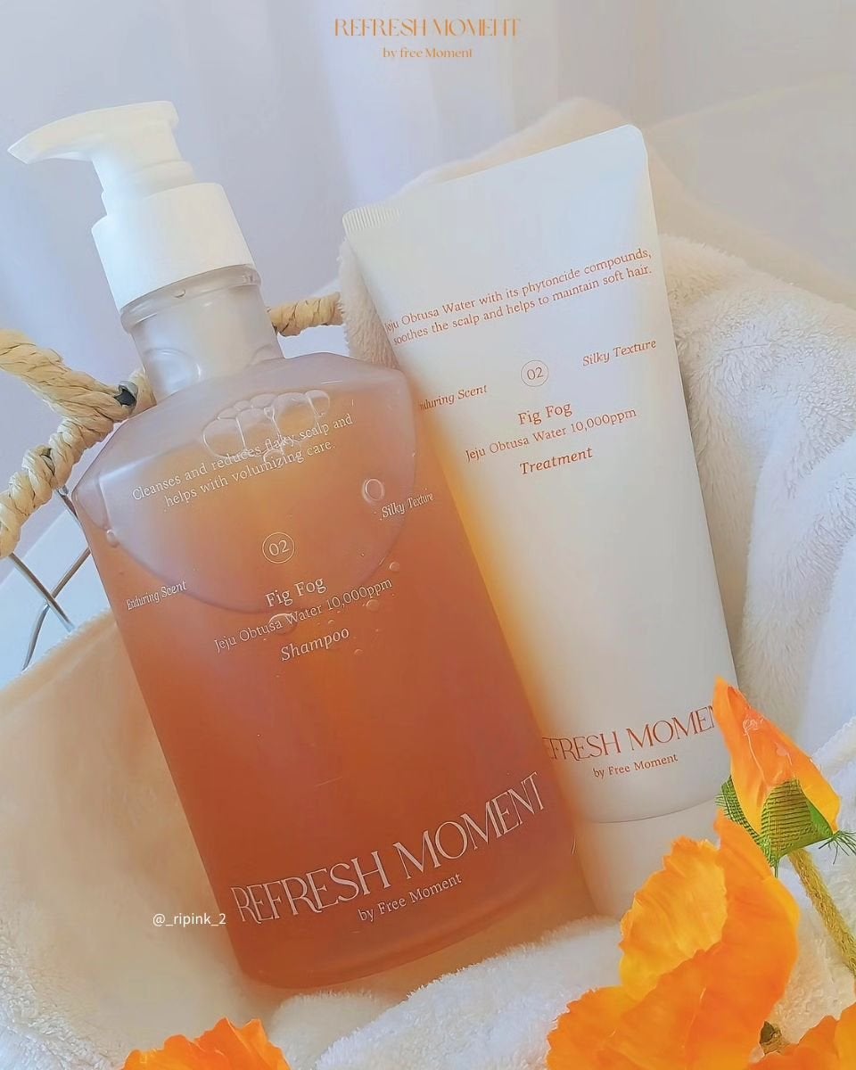 リフレッシュモーメントパフュームシャンプー/トリートメント Fig Fog/Free Moment /市販シャンプーを使ったクチコミ(2枚目)