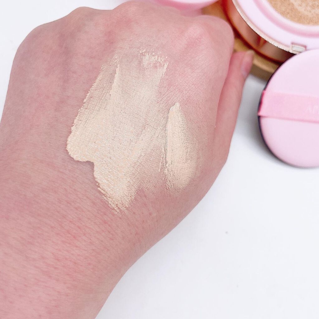 ピンクティーツリーカバークッション/APLIN/クッションファンデーションを使ったクチコミ(6枚目)