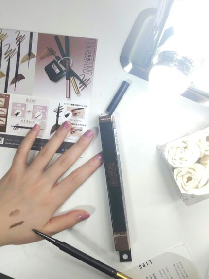 ブロウインク カラーティントデュオ/MAYBELLINE NEW YORK/眉ティントを使ったクチコミ(1枚目)