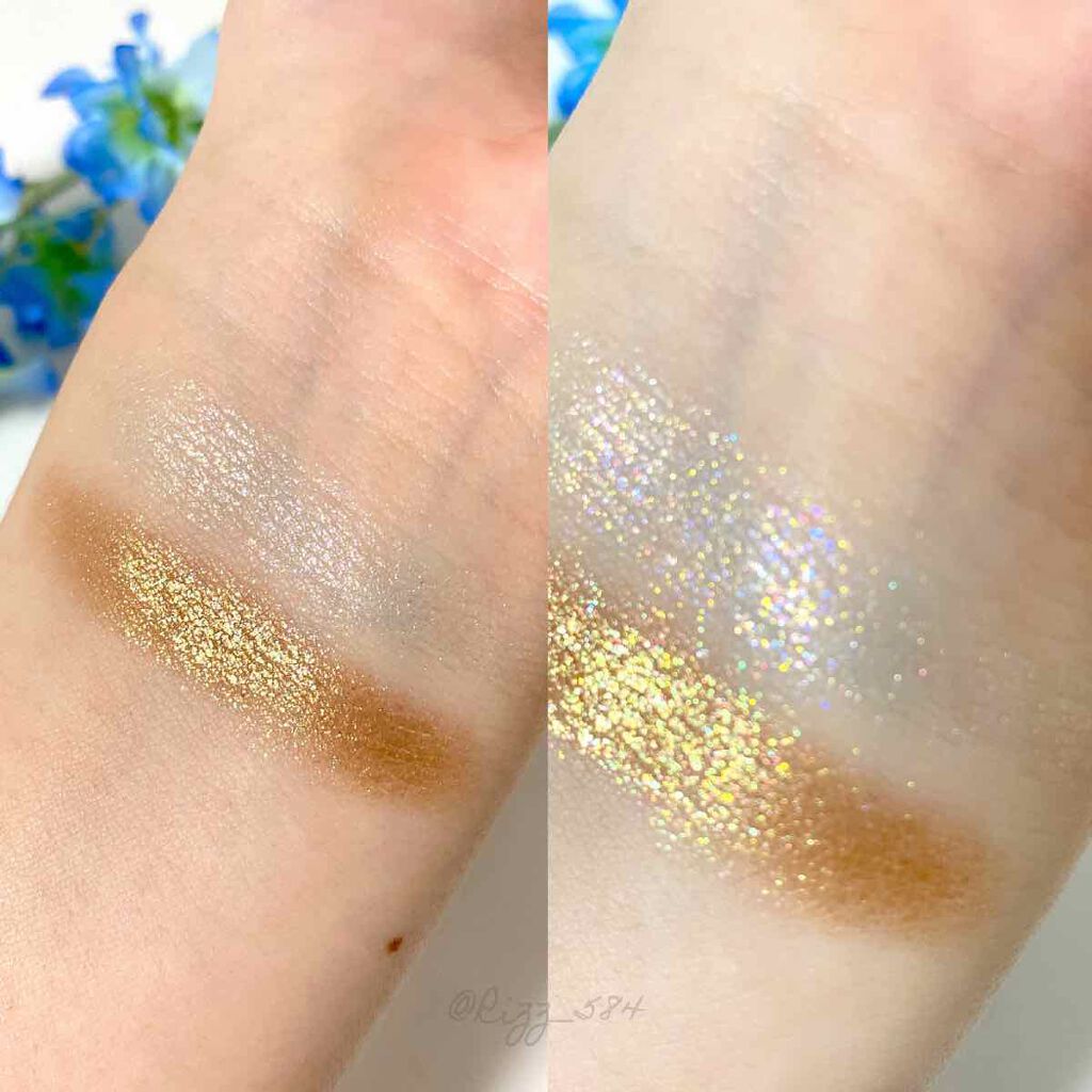 グリッタープリズム シャドウ/MISSHA/グリッターを使ったクチコミ（3枚目）