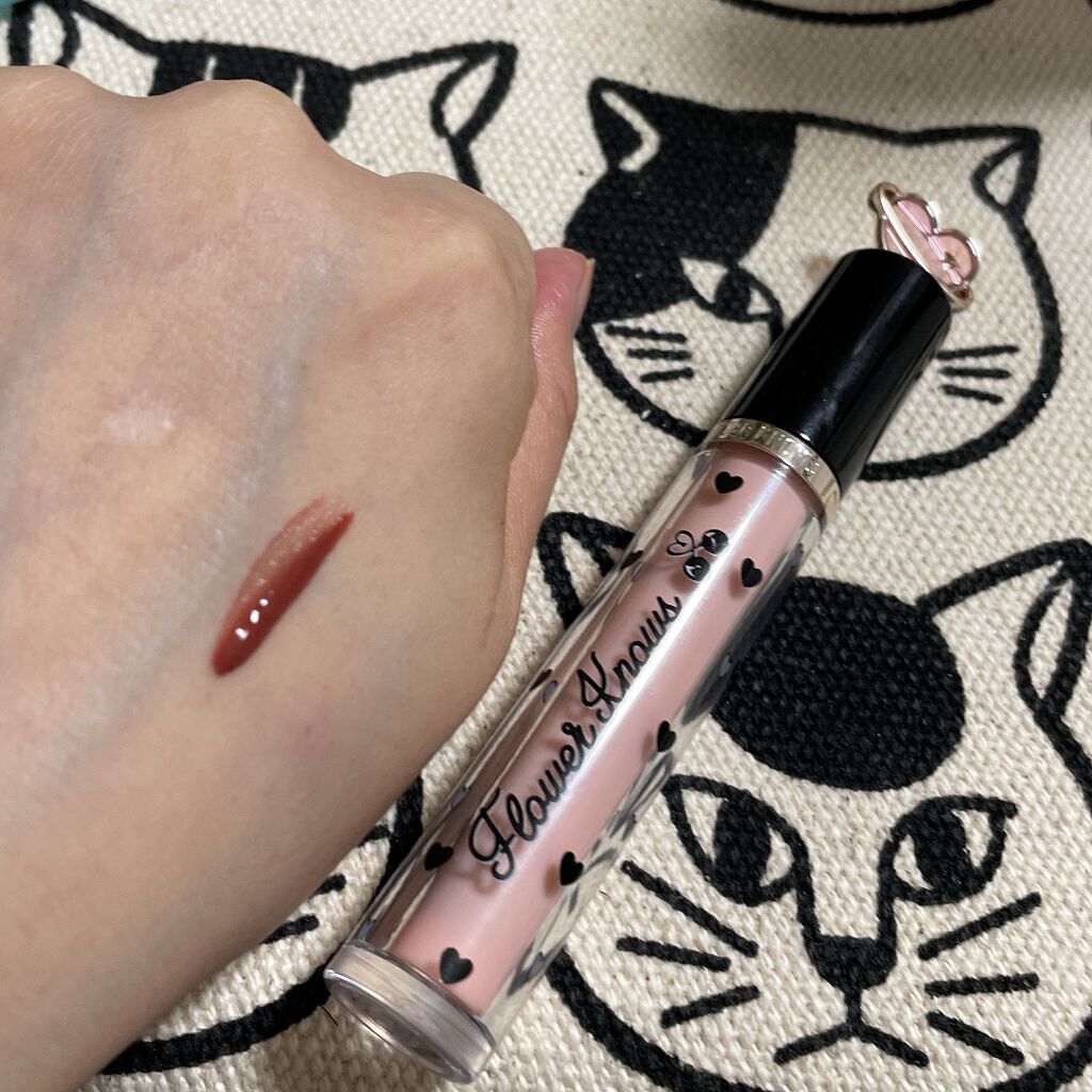 グリスニングウォータリングティント G03 ビタースイートダークチョコレート/FlowerKnows/リップティントを使ったクチコミ（1枚目）