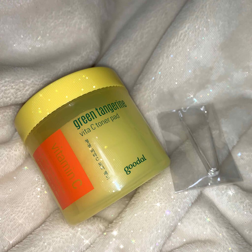 グリーンタンジェリン ビタCダークスポットケアパッド/goodal/トナーパッドを使ったクチコミ(1枚目)