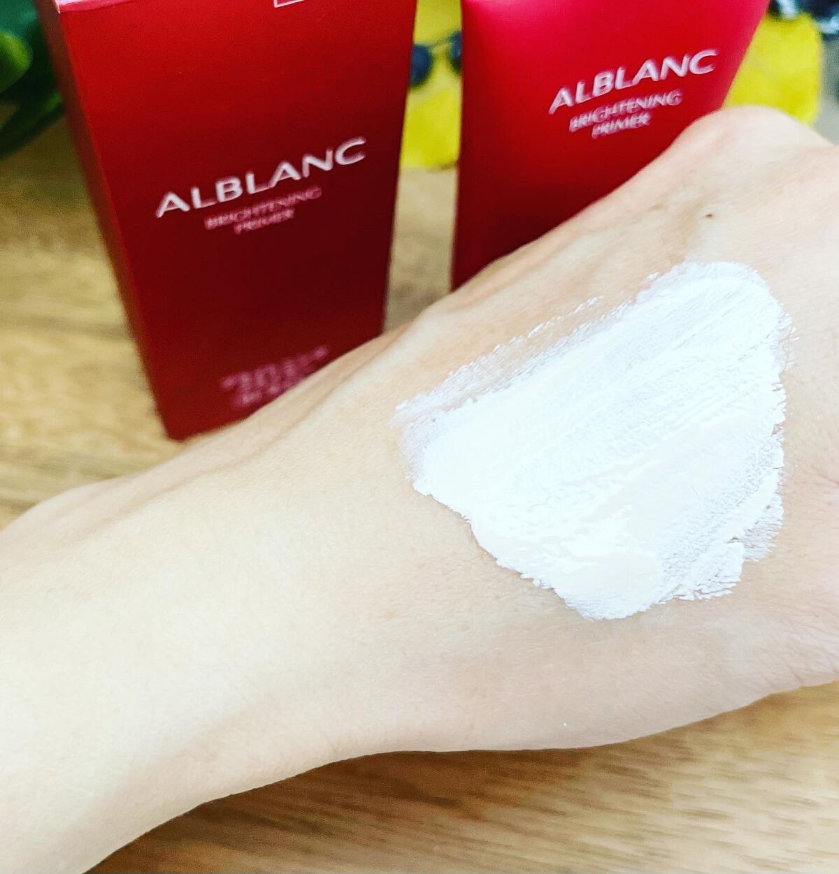 ブライトニングプライマー/ALBLANC/化粧下地を使ったクチコミ(3枚目)