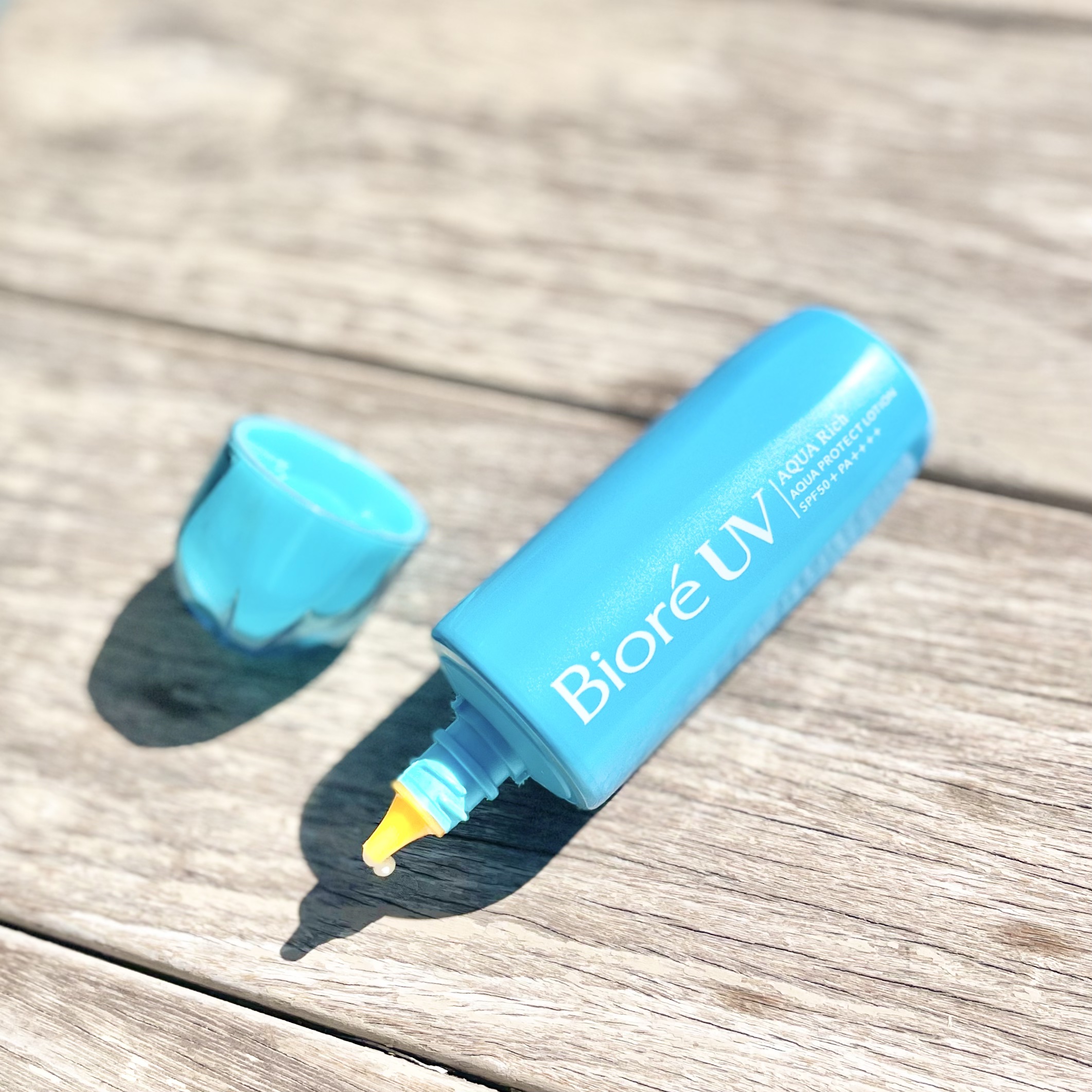 ビオレUV アクアリッチ アクアプロテクトローション(水層パック)/ビオレ/日焼け止めローションを使ったクチコミ（2枚目）