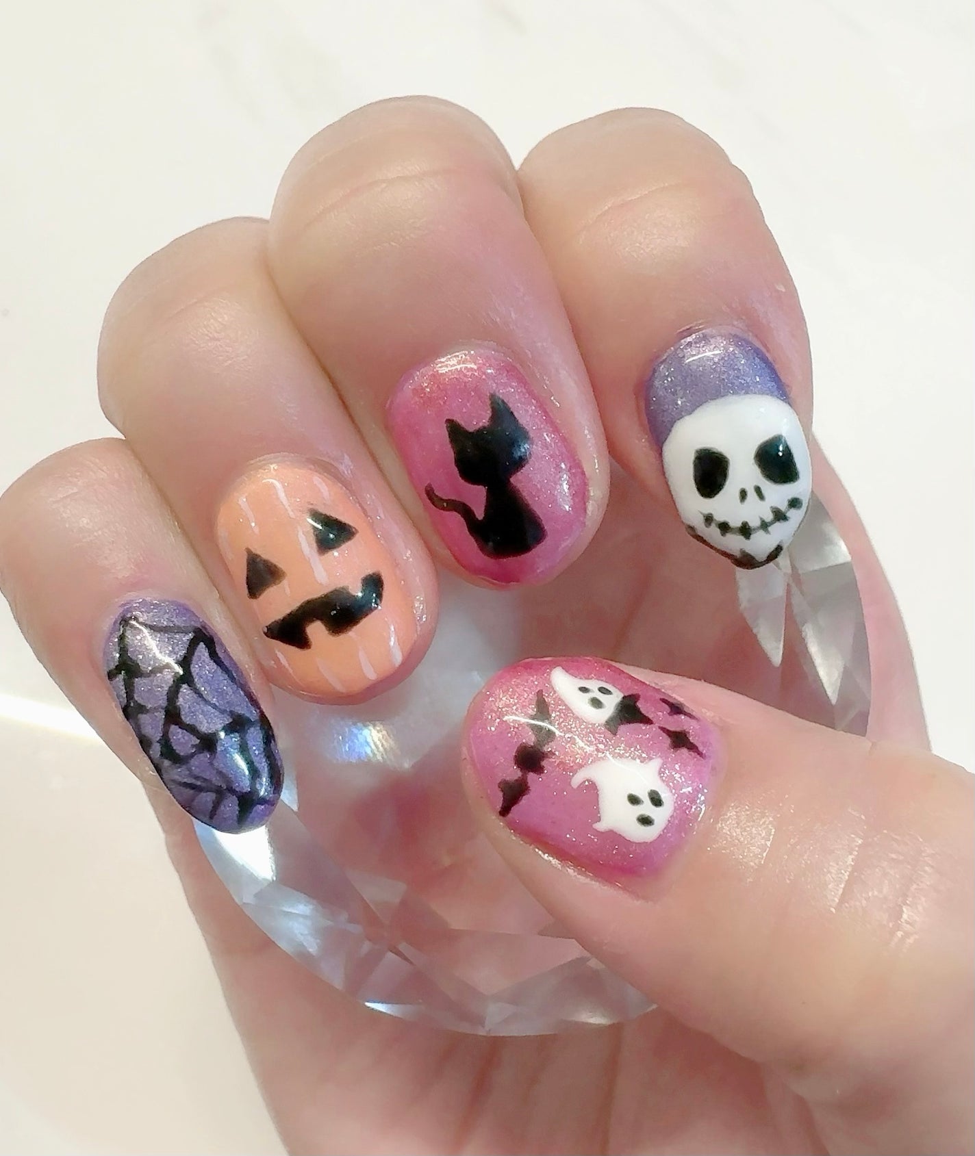れい on LIPS 「セルフジェルネイル記録✨ハロウィンデザイン🎃たまにはネイルも💅..」(2枚目)