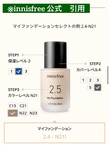 マイファンデーション 3.1 N22/innisfree/リキッドファンデーションを使ったクチコミ（3枚目）