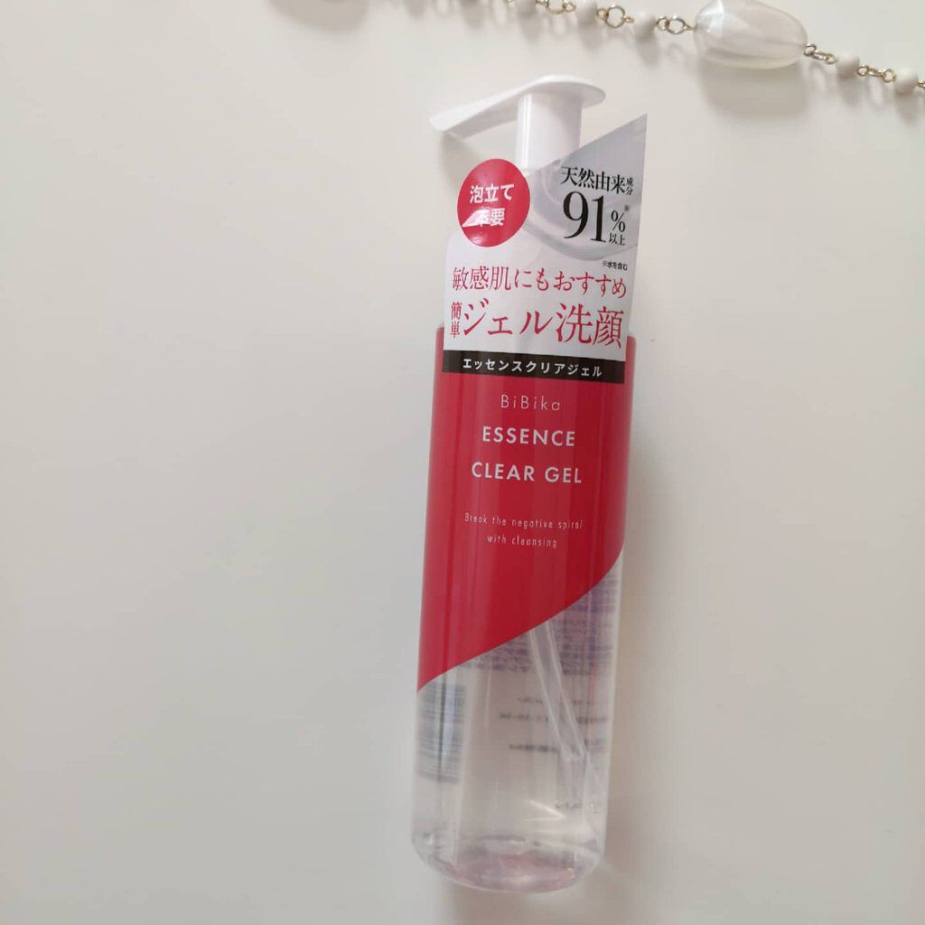 エッセンスクリアジェル/BiBika/その他洗顔料を使ったクチコミ（2枚目）