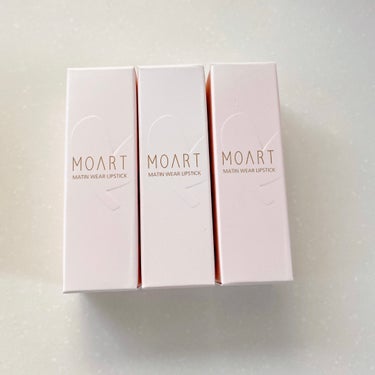 MOART マタンウェアリップスティックのクチコミ「\MOART マタンウェアリップスティック/

M1　コーラルベージュ

M2　オレンジレッド.....」（3枚目）