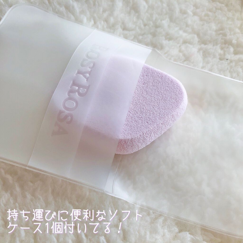 シフォンタッチスポンジN ダイヤ型/ロージーローザ/パフ・スポンジを使ったクチコミ(4枚目)